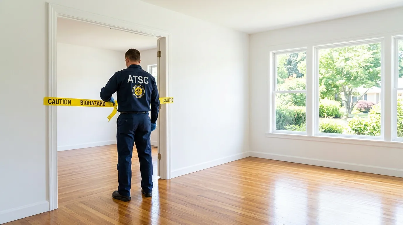 Certified biohazard cleanup crew performing Crime Scene Cleanup in Gadsden